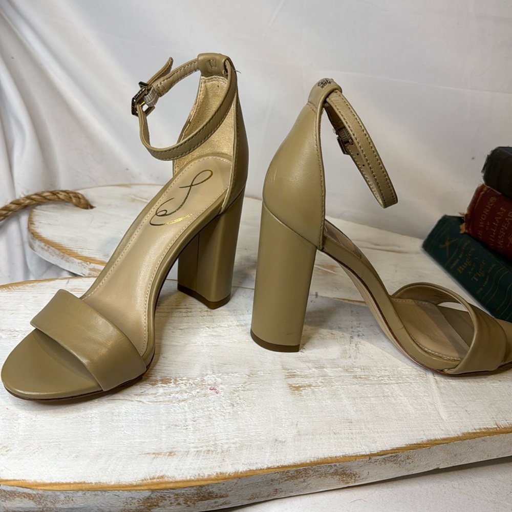 Sam Edelman Tan Block Heel Sandals